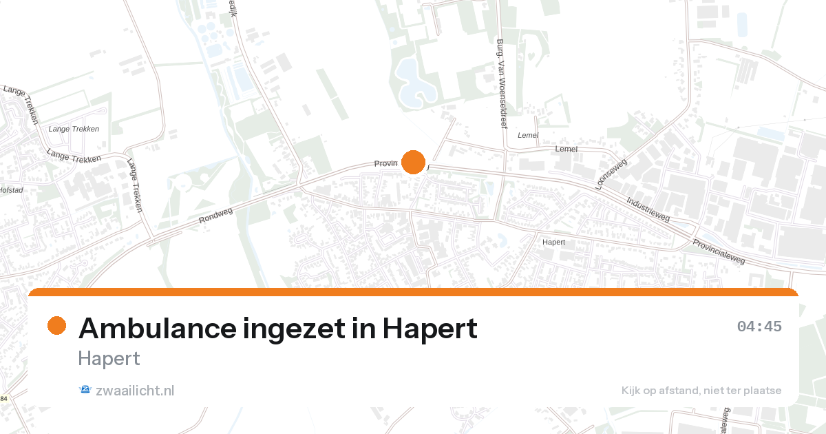 Ambulance ingezet in Hapert — 7 feb 2026