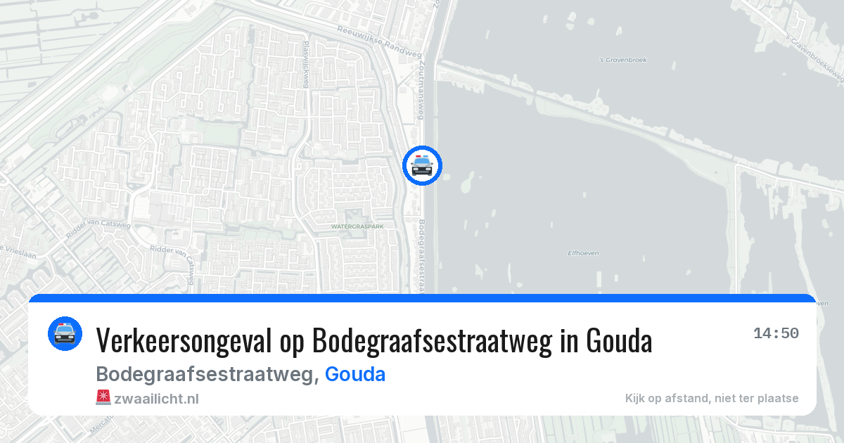 Verkeersongeval op Bodegraafsestraatweg in Gouda — 25 mei 2026