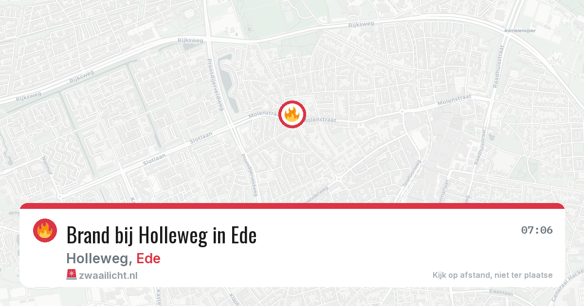 Brand bij Holleweg in Ede — 28 jun 2026