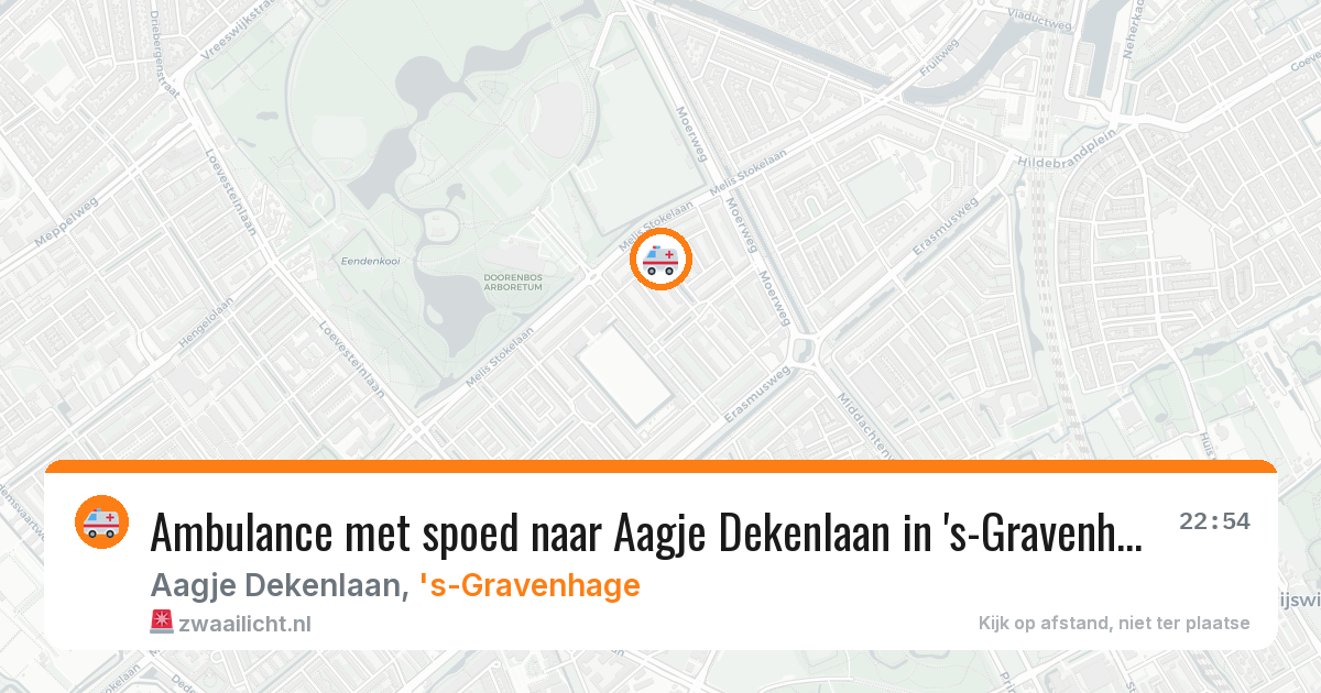 Ambulance met spoed naar Aagje Dekenlaan in 's-Gravenhage — 10 jul 2026