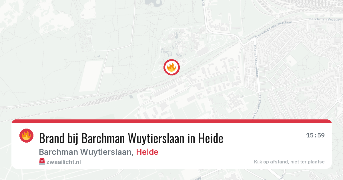 Brand bij Barchman Wuytierslaan in Heide — 9 apr 2026