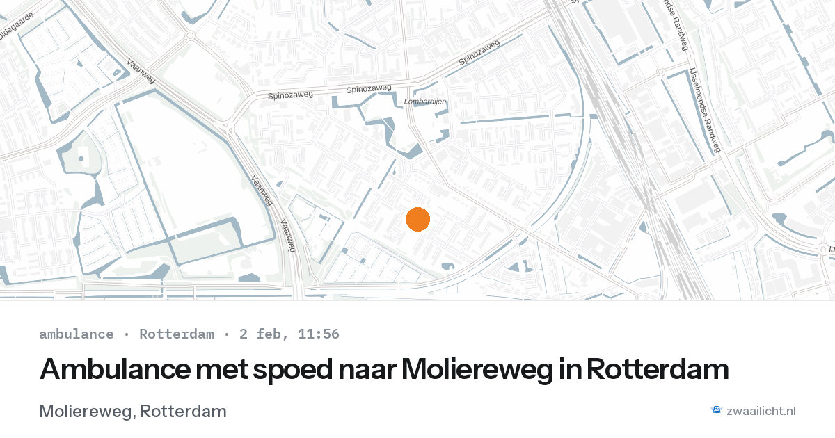 Ambulance met spoed naar Moliereweg in Rotterdam — 2 feb 2026