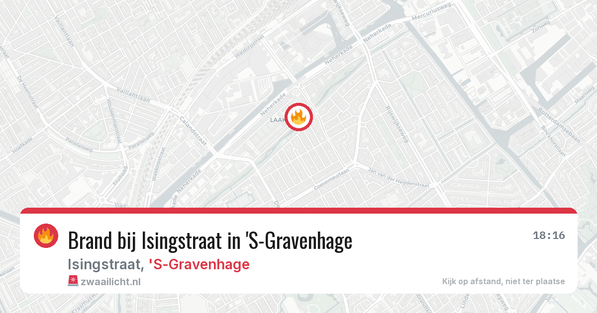 Brand bij Isingstraat in 'S-Gravenhage — 26 mei 2026
