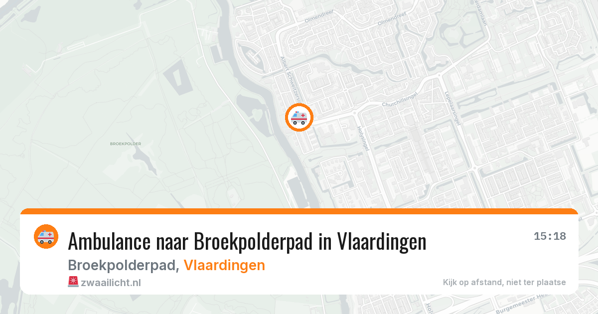 Ambulance naar Broekpolderpad in Vlaardingen — 2 aug 2026