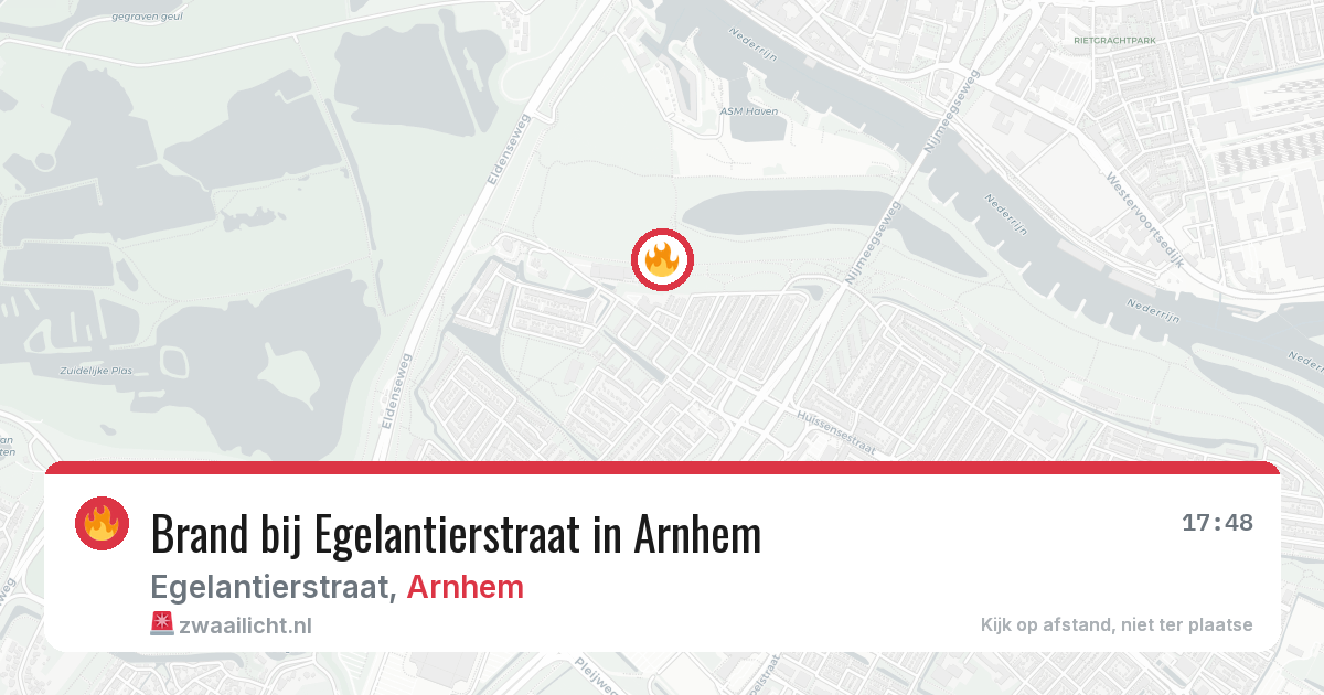Brand bij Egelantierstraat in Arnhem — 10 jul 2026