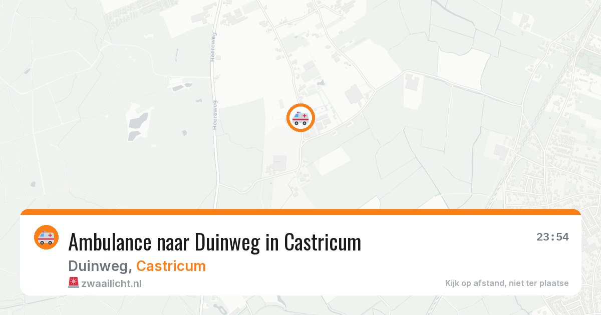 Ambulance naar Duinweg in Castricum — 7 aug 2026
