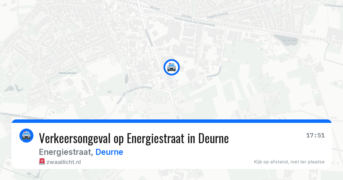Verkeersongeval op Energiestraat in Deurne — 5 aug 2026