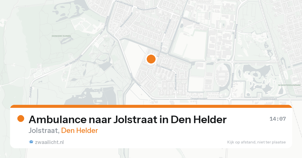 Ambulance naar Jolstraat in Den Helder — 29 mei 2026