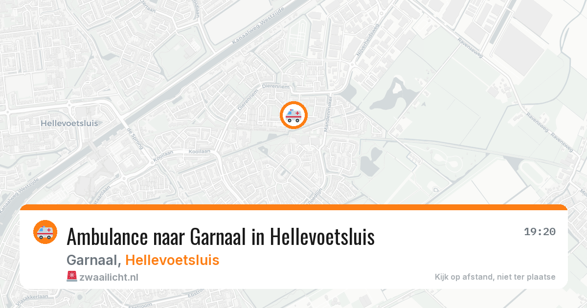 Ambulance naar Garnaal in Hellevoetsluis — 14 mei 2026