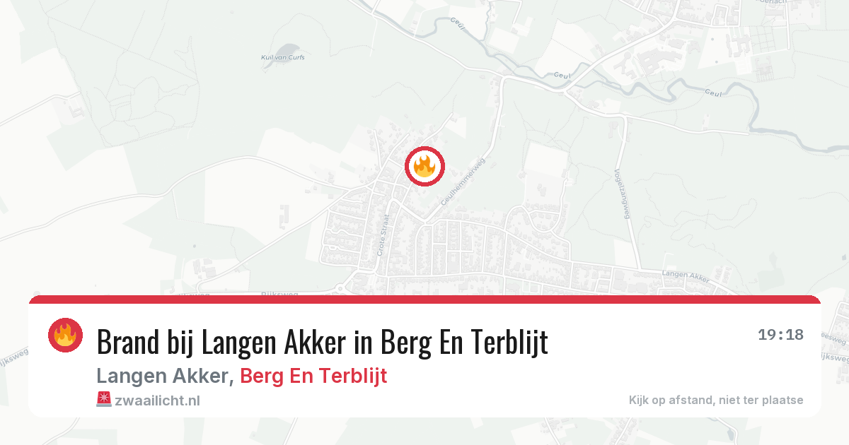 Brand bij Langen Akker in Berg En Terblijt — 26 mei 2026