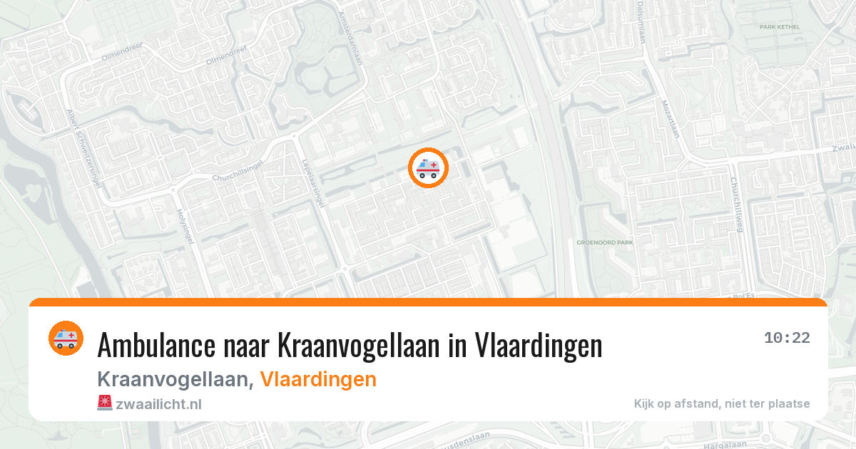 Ambulance naar Kraanvogellaan in Vlaardingen — 1 apr 2026