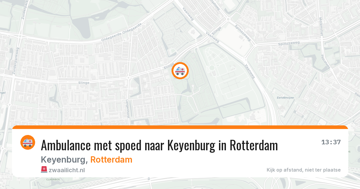 Ambulance met spoed naar Keyenburg in Rotterdam — 10 aug 2026