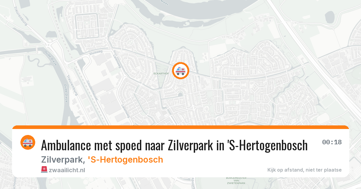 Ambulance met spoed naar Zilverpark in 'S-Hertogenbosch — 16 mei 2026