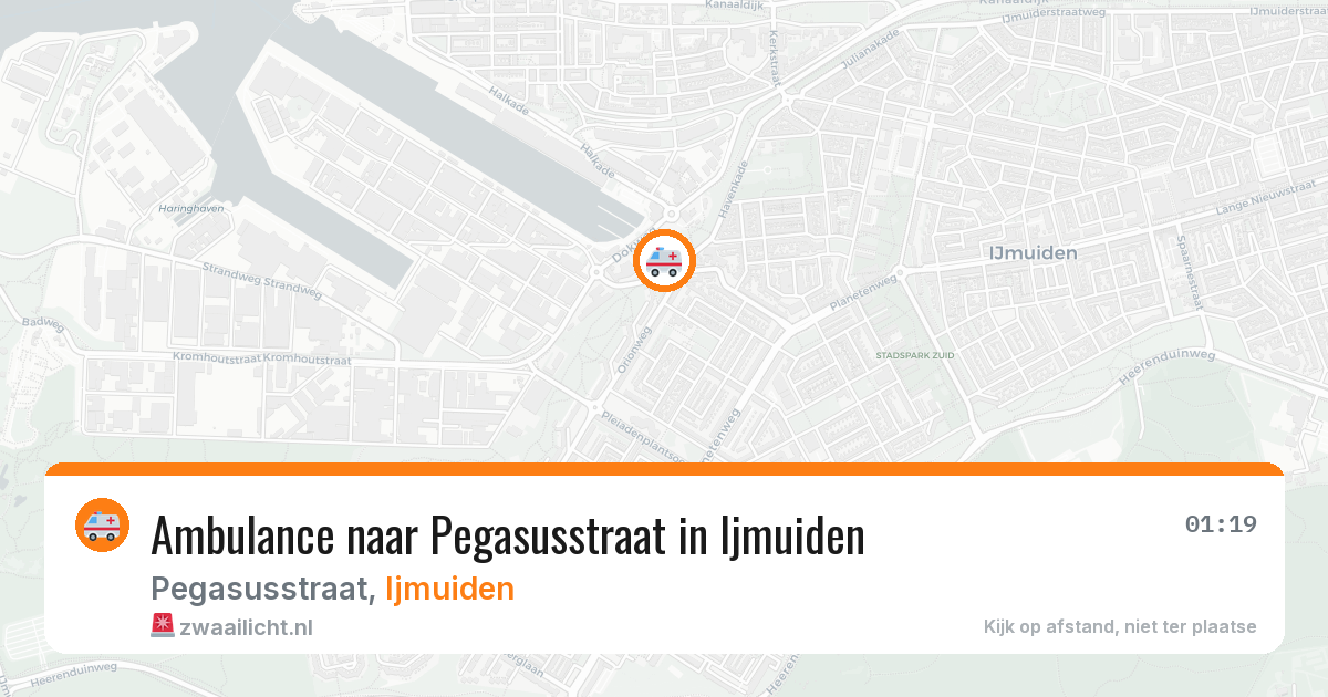 Ambulance naar Pegasusstraat in Ijmuiden — 11 apr 2026