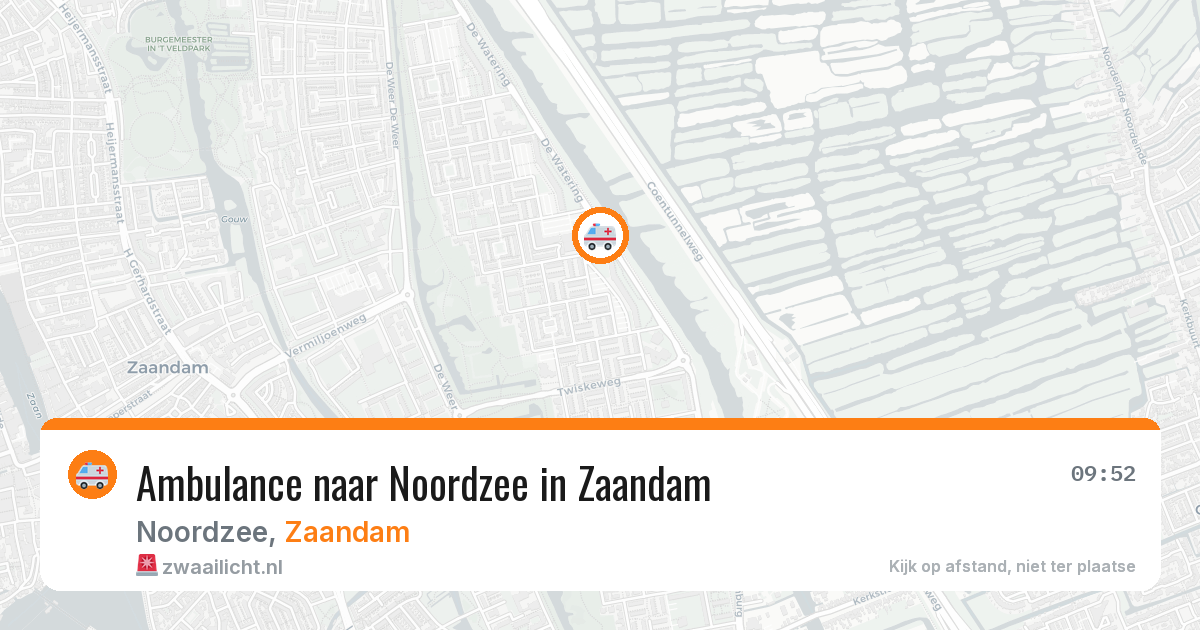 Ambulance naar Noordzee in Zaandam — 2 jul 2026
