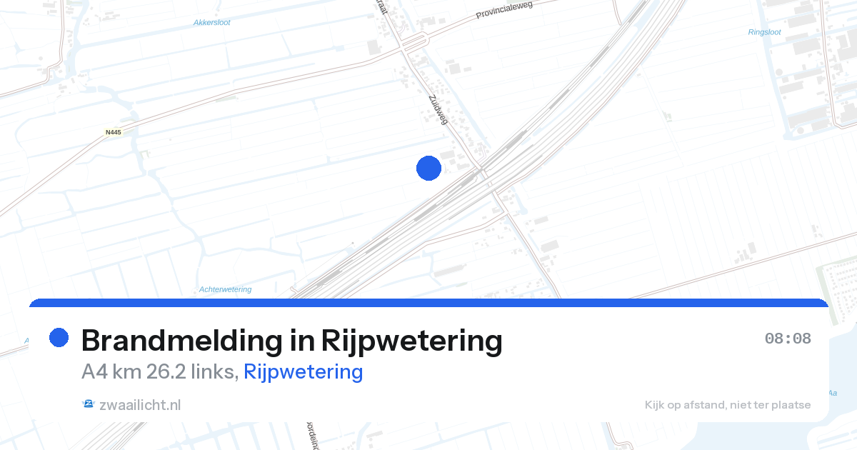 Brandmelding in Rijpwetering — 20 aug 2026