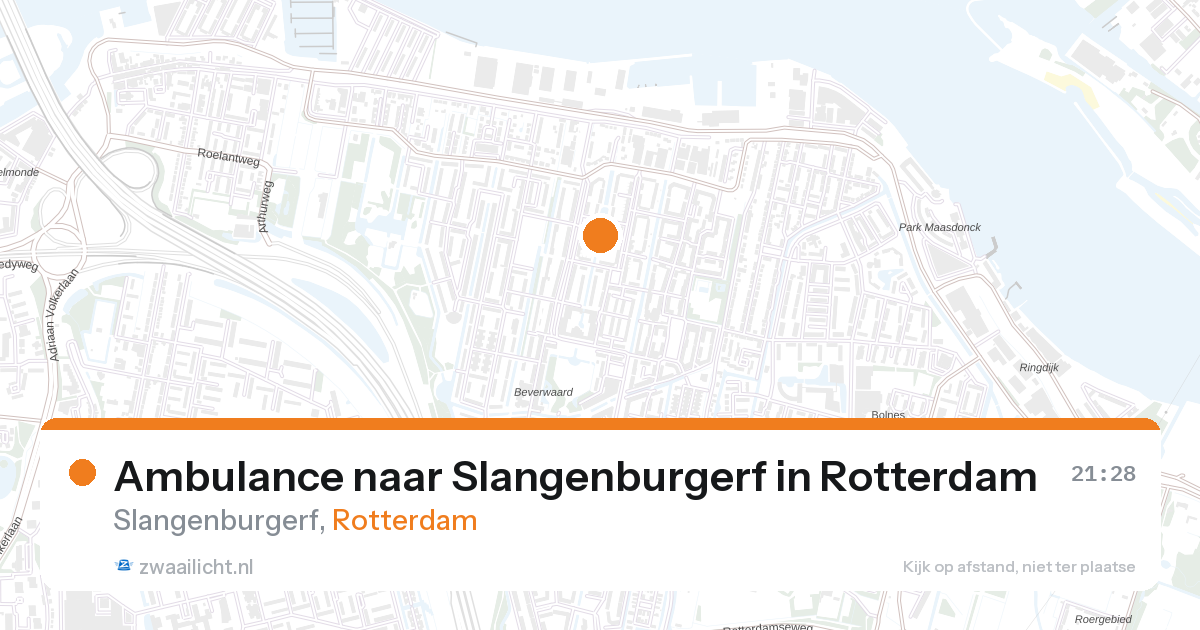 Ambulance naar Slangenburgerf in Rotterdam — 27 aug 2026