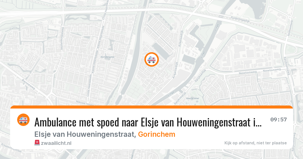 Ambulance met spoed naar Elsje van Houweningenstraat in Gorinchem — 8 mrt 2026
