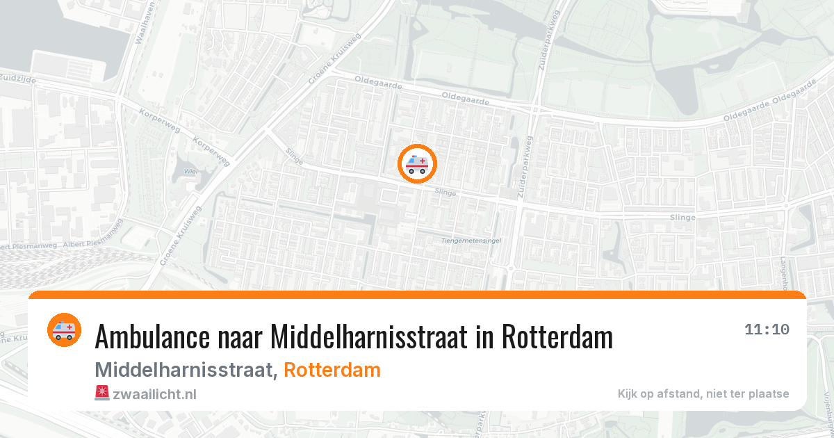 Ambulance naar Middelharnisstraat in Rotterdam — 14 aug 2026