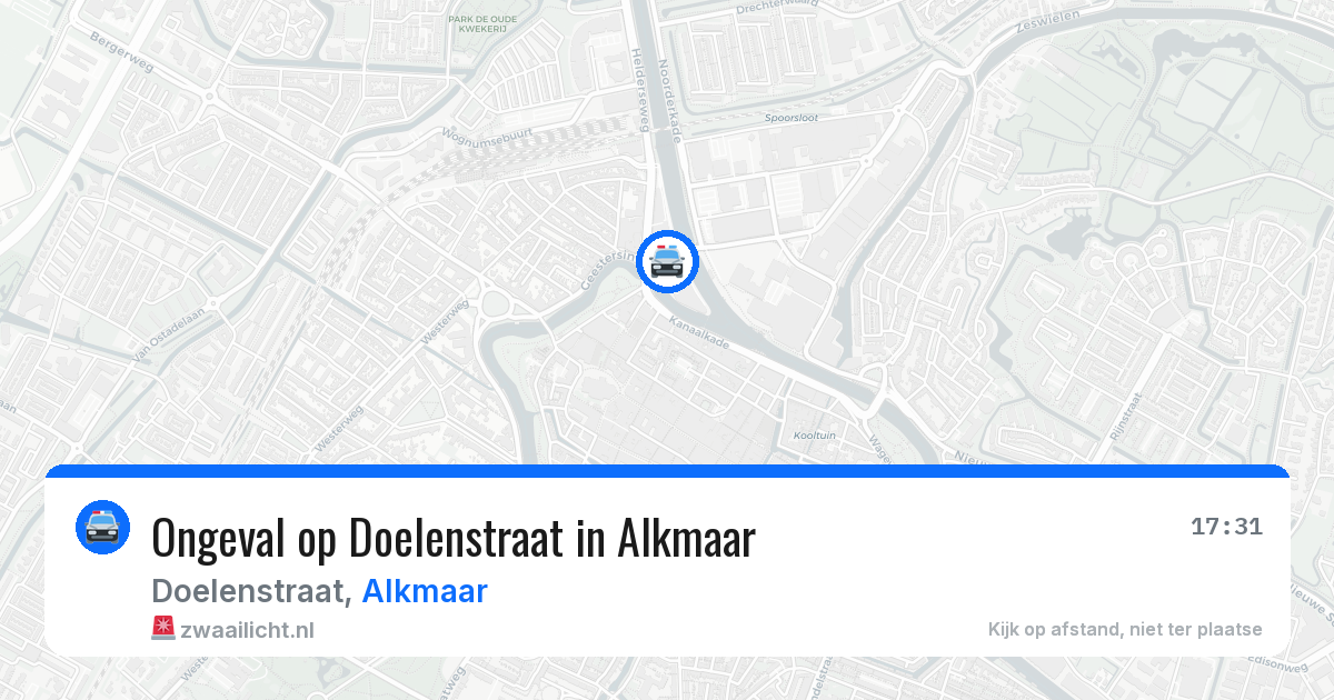 Ongeval op Doelenstraat in Alkmaar — 21 mrt 2026