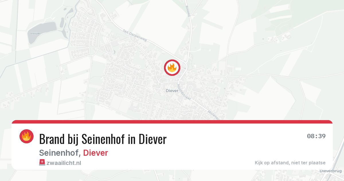 Brand bij Seinenhof in Diever — 30 jun 2026