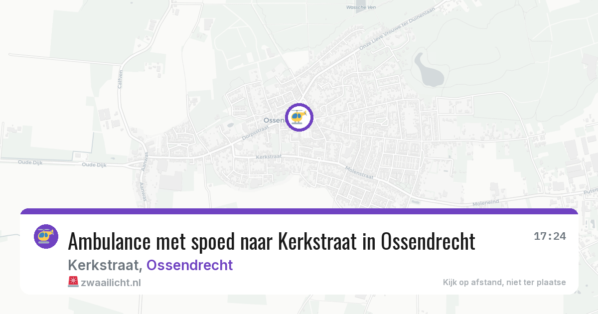 Ambulance met spoed naar Kerkstraat in Ossendrecht — 16 apr 2026