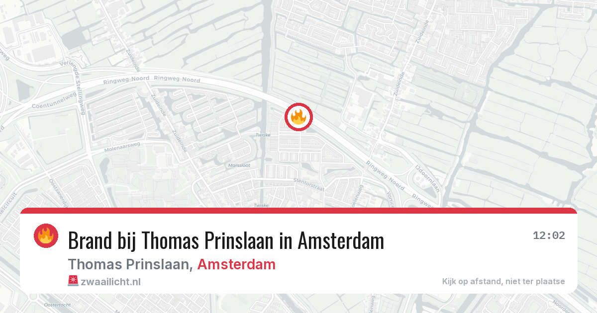 Brand bij Thomas Prinslaan in Amsterdam — 5 jul 2026