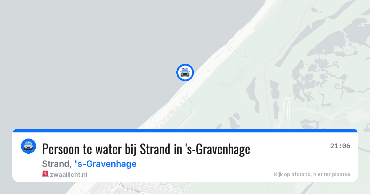 Persoon te water bij Strand in 's-Gravenhage — 30 jul 2026