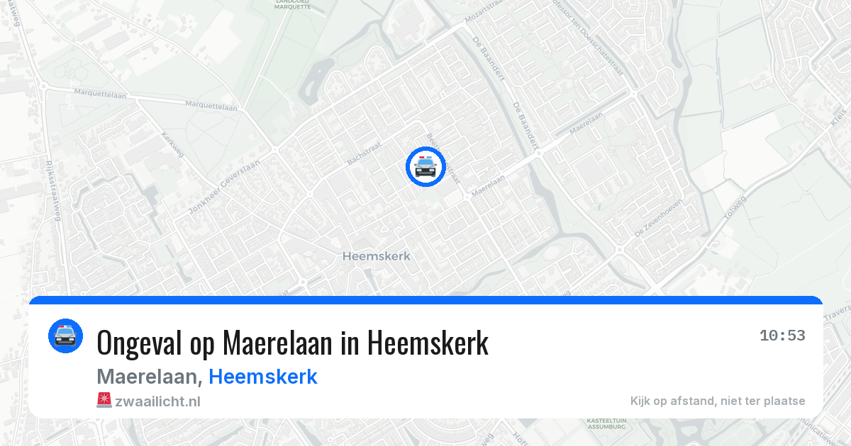 Ongeval op Maerelaan in Heemskerk — 2 jun 2026