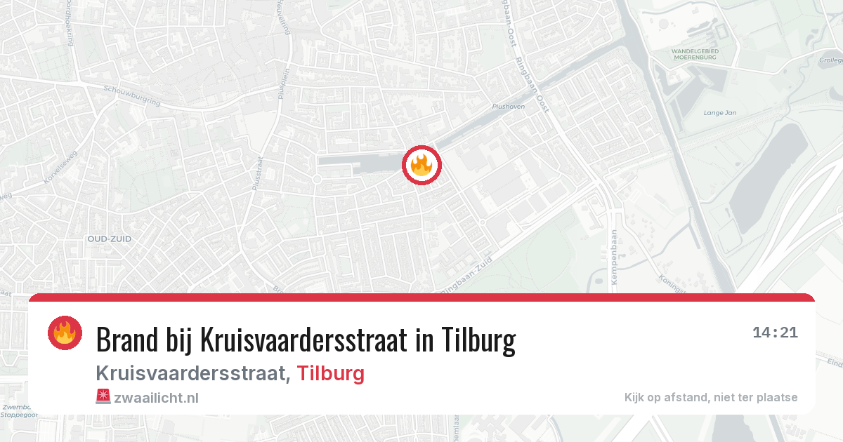 Brand bij Kruisvaardersstraat in Tilburg — 10 jun 2026