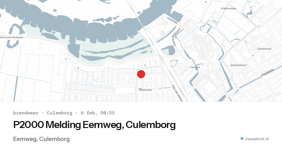 P2000 Melding Eemweg, Culemborg — 6 feb 2026