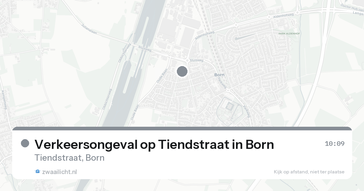 Verkeersongeval op Tiendstraat in Born — 11 aug 2026