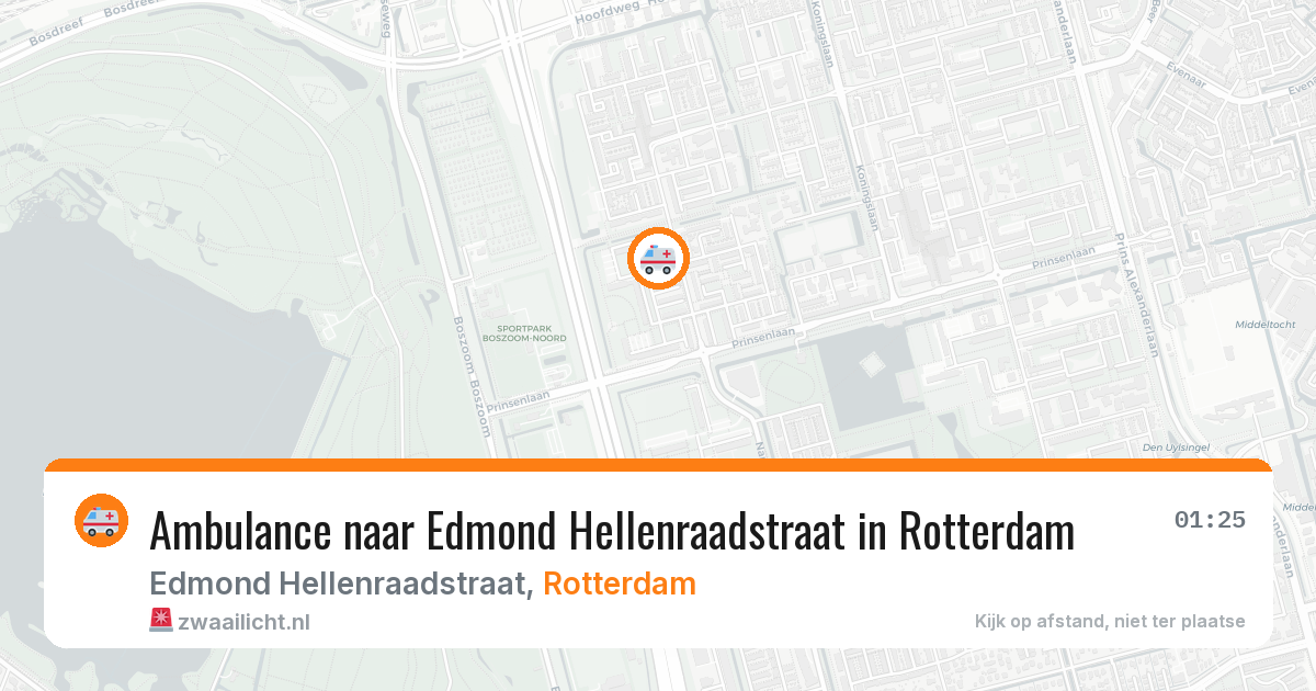 Ambulance naar Edmond Hellenraadstraat in Rotterdam — 12 jun 2026