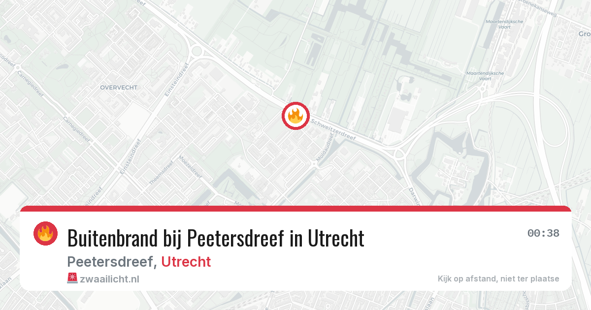 Buitenbrand bij Peetersdreef in Utrecht — 9 jul 2026