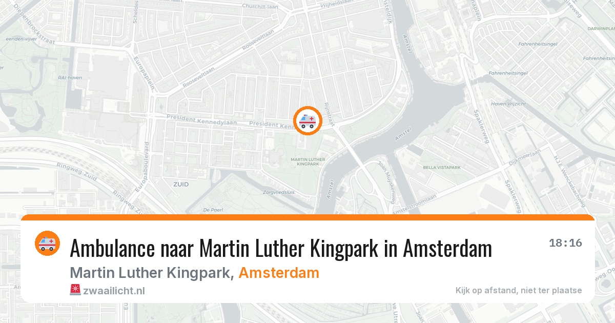 Ambulance naar Martin Luther Kingpark in Amsterdam — 29 jul 2026