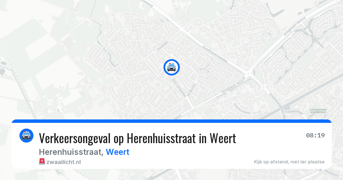 Verkeersongeval op Herenhuisstraat in Weert — 30 mrt 2026