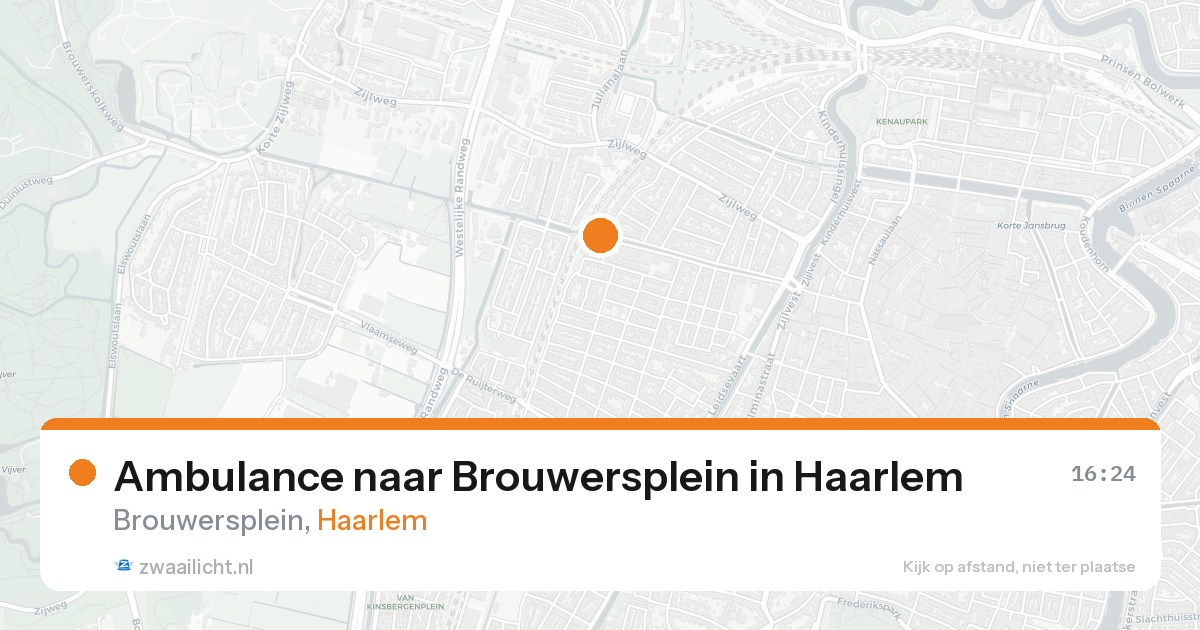 Ambulance naar Brouwersplein in Haarlem — 21 mei 2026