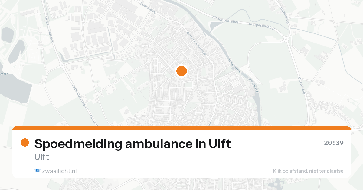 Spoedmelding ambulance in Ulft — 16 aug 2026