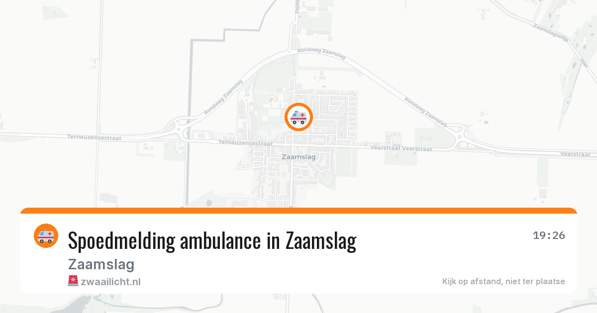 Spoedmelding ambulance in Zaamslag — 3 apr 2026