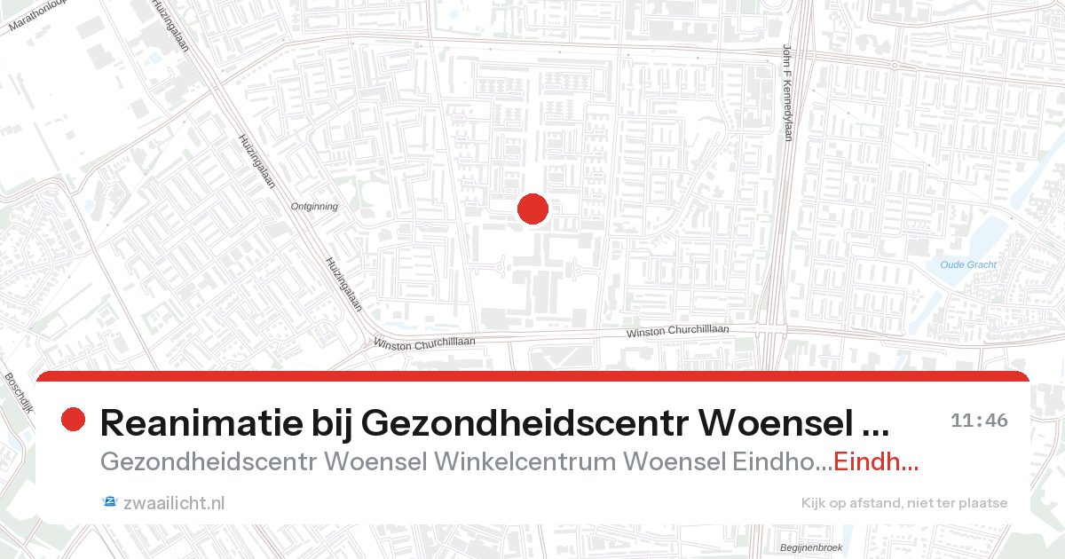 Reanimatie bij Gezondheidscentr Woensel Winkelcentrum Woensel Eindhoven in Eindhoven — 28 aug 2026