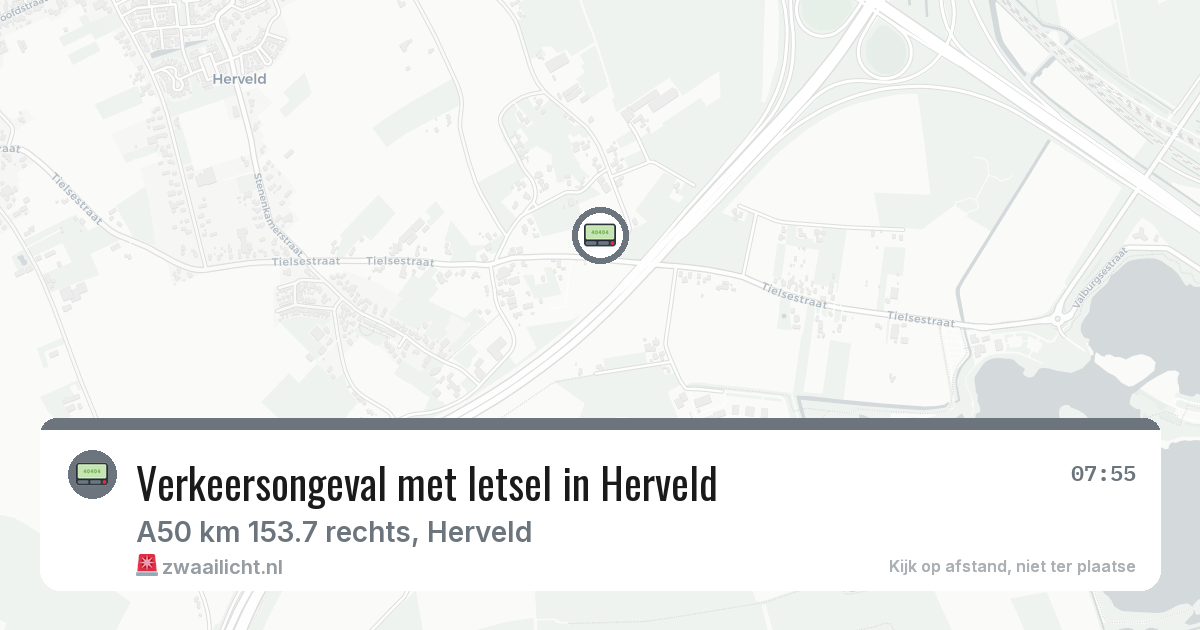 Verkeersongeval met letsel in Herveld — 11 aug 2026