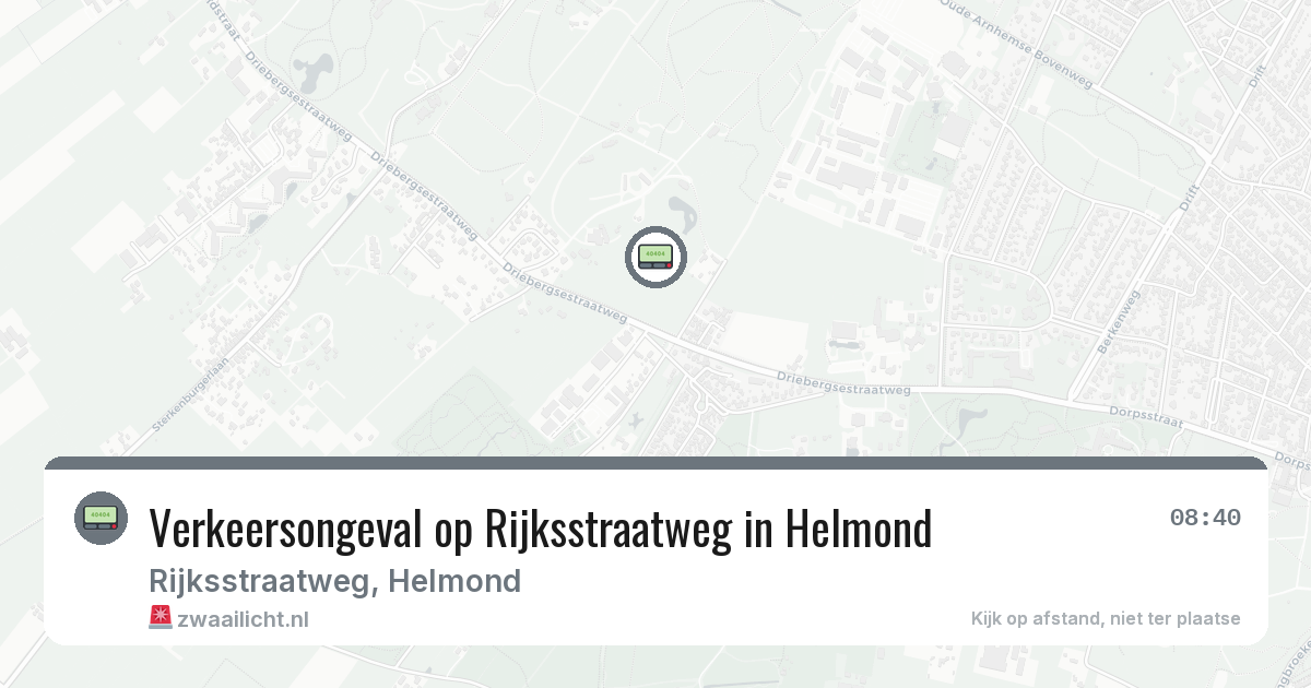 Verkeersongeval op Rijksstraatweg in Helmond — 10 apr 2026