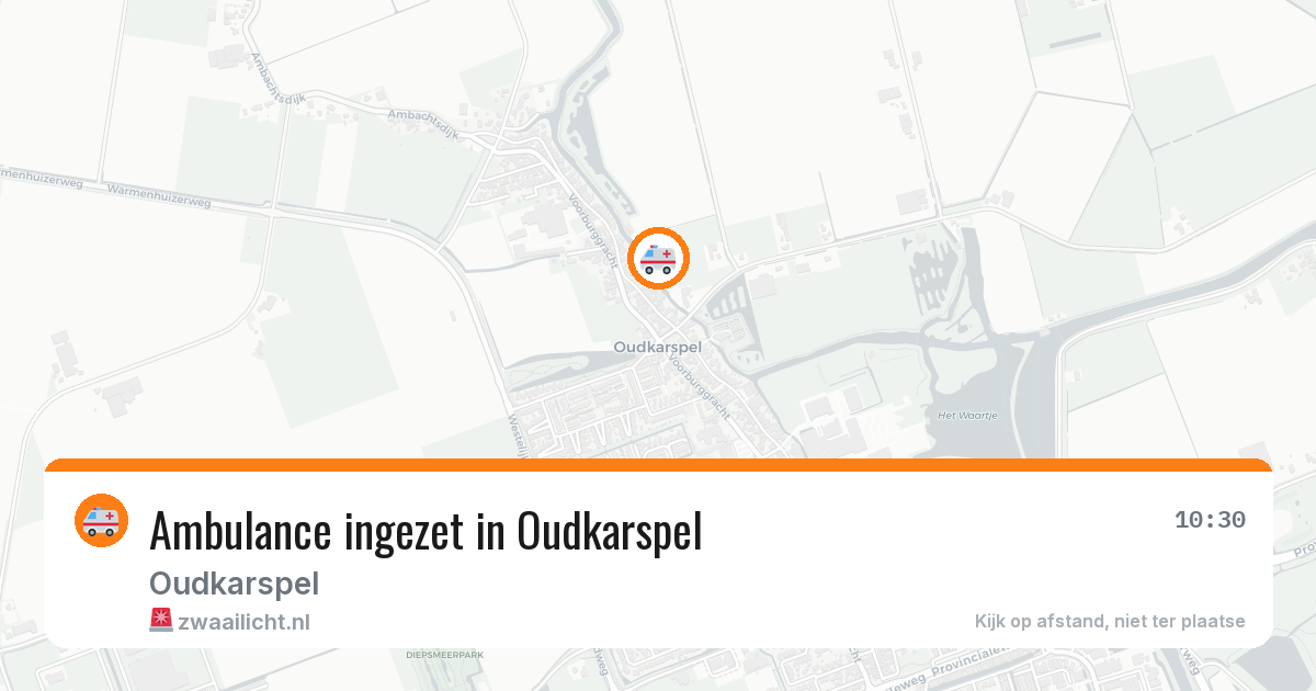 Ambulance ingezet in Oudkarspel — 31 mei 2026