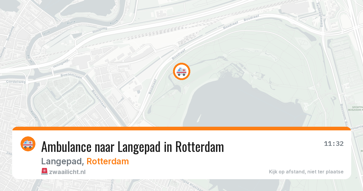 Ambulance naar Langepad in Rotterdam — 14 aug 2026