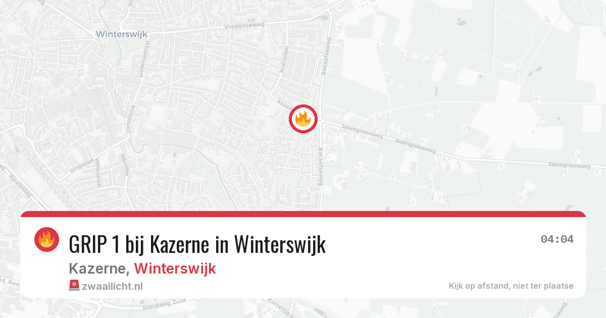 GRIP 1 bij Kazerne in Winterswijk — 5 aug 2026