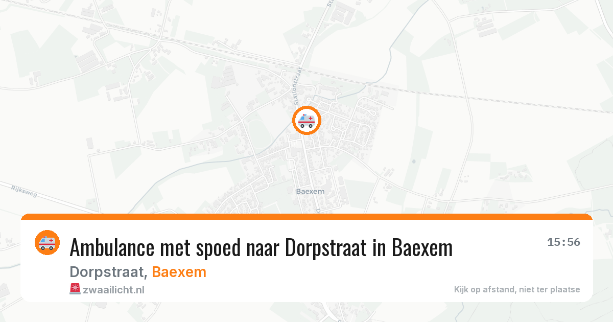 Ambulance met spoed naar Dorpstraat in Baexem — 26 jan 2026