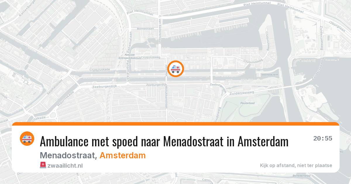 Ambulance met spoed naar Menadostraat in Amsterdam — 29 mei 2026