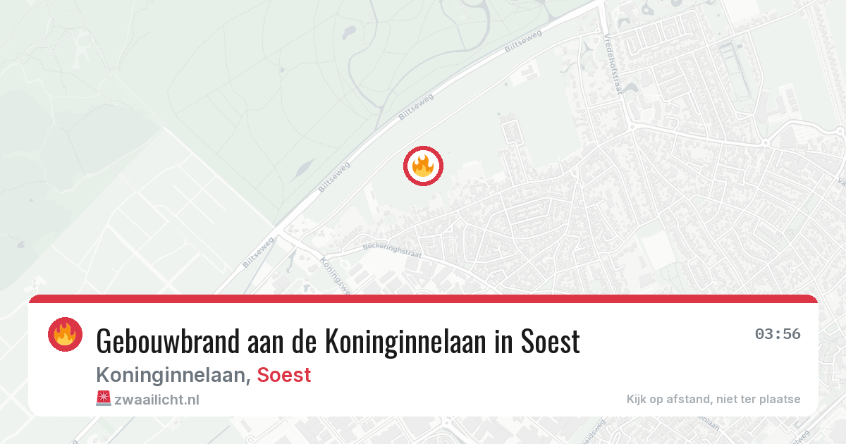Gebouwbrand aan de Koninginnelaan in Soest — 20 apr 2026