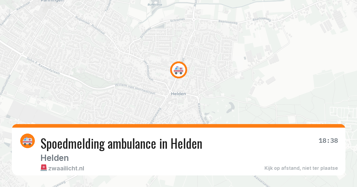 Spoedmelding ambulance in Helden — 30 jun 2026