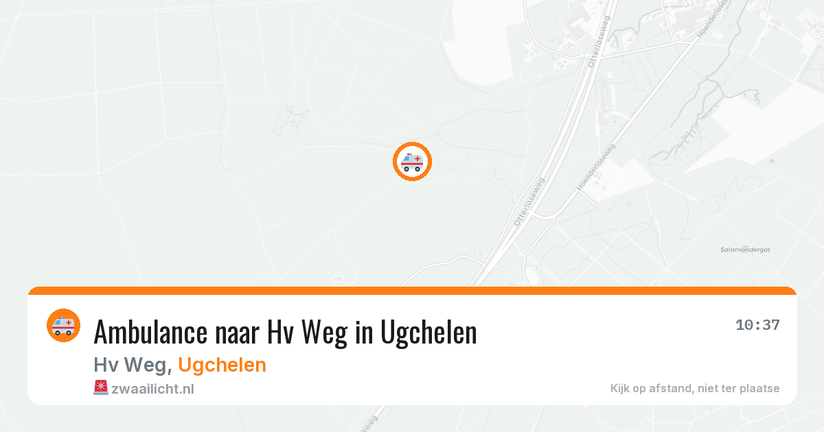 Ambulance naar Hv Weg in Ugchelen — 12 aug 2026